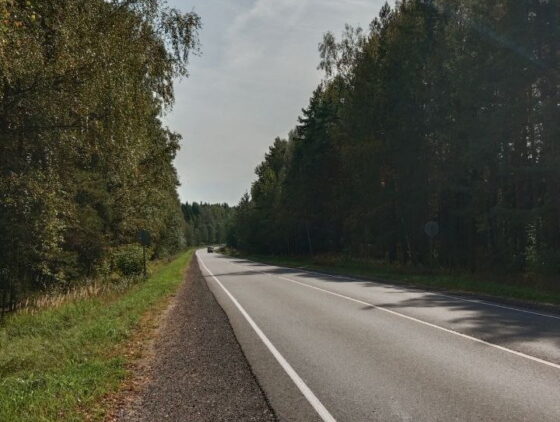 Музыкальная разметка на новой трассе М-12 под «Калинки-малинки»